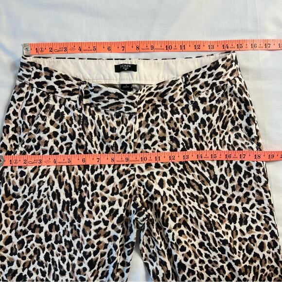J.Crew Women's 2 Stretch City Fit Cheetah Chino Pants Bold - Picture 10 of 10